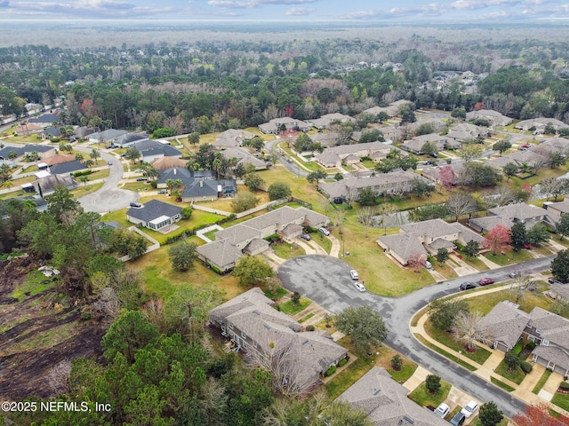 aerial view featuring a residential view