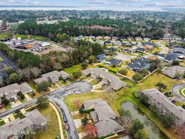 aerial view featuring a residential view