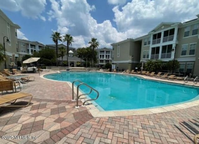 pool featuring a patio