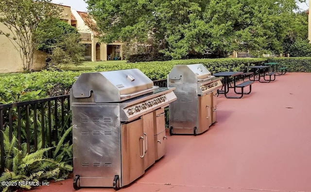view of patio / terrace with area for grilling