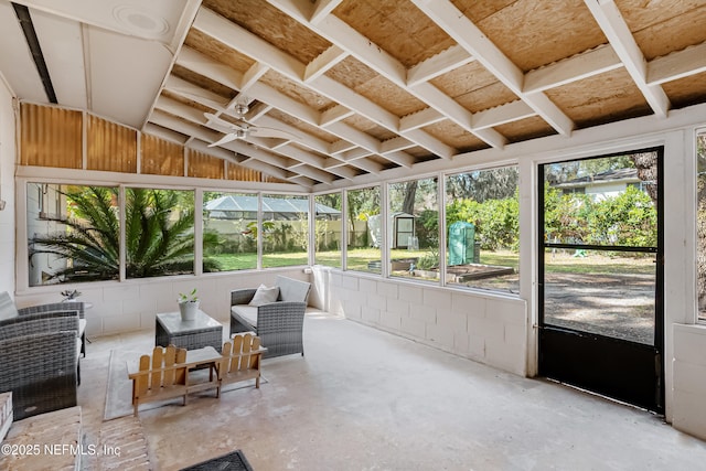 view of sunroom