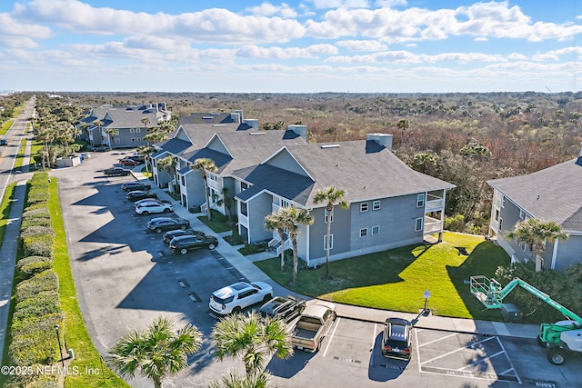 bird's eye view with a residential view