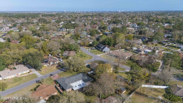 aerial view featuring a residential view