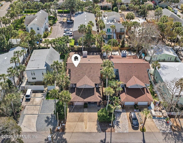 bird's eye view featuring a residential view