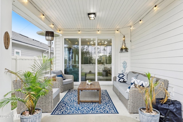 view of sunroom / solarium