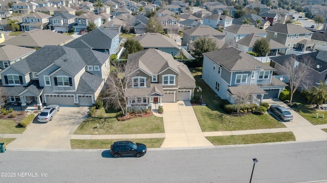 bird's eye view featuring a residential view