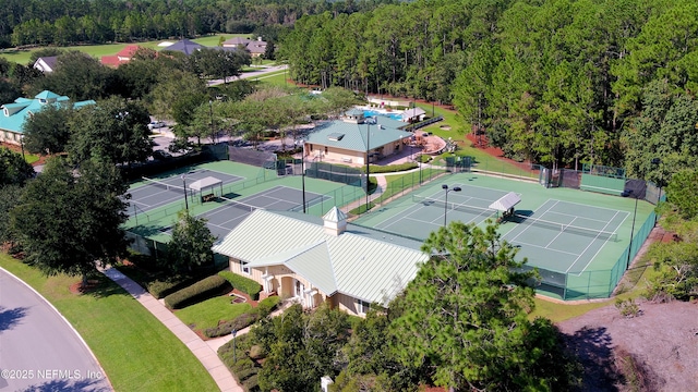 aerial view with a view of trees