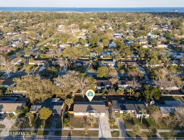 aerial view featuring a residential view