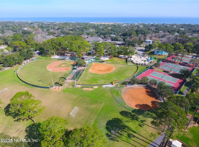 birds eye view of property