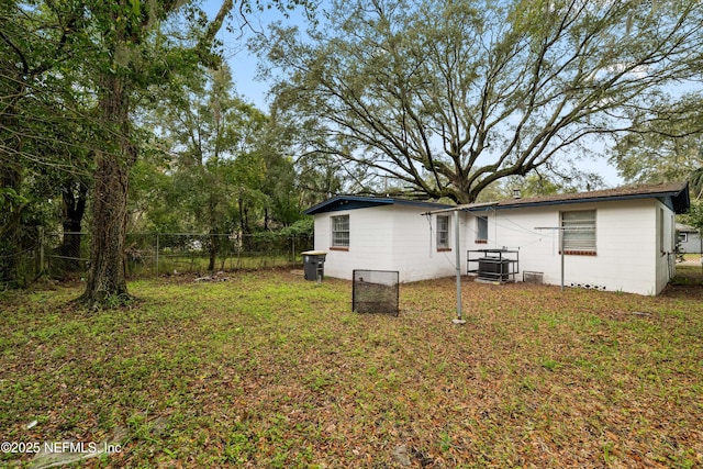 exterior space with fence