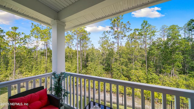 view of balcony