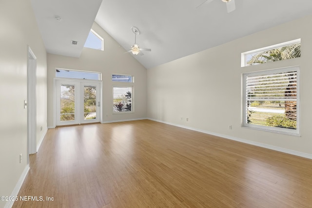 180 Kingston Dr, Saint Augustine, FL 32084 - unfurnished living room with plenty of natural light and ceiling fan
