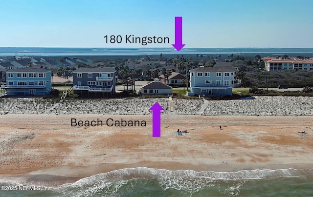 180 Kingston Dr, Saint Augustine, FL 32084 - bird's eye view with a water view and a residential view