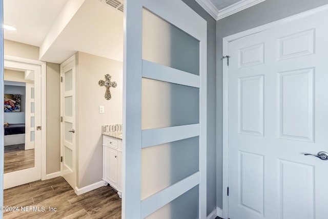 closet featuring visible vents