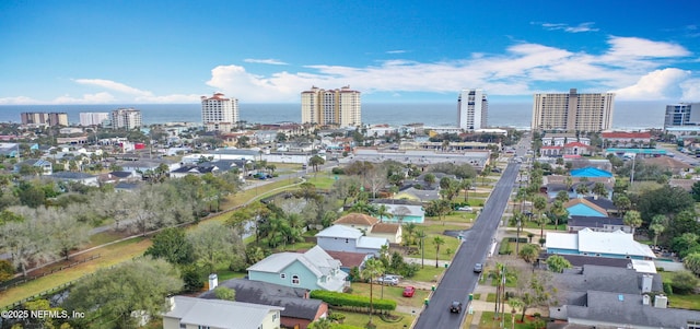 birds eye view of property featuring a view of city