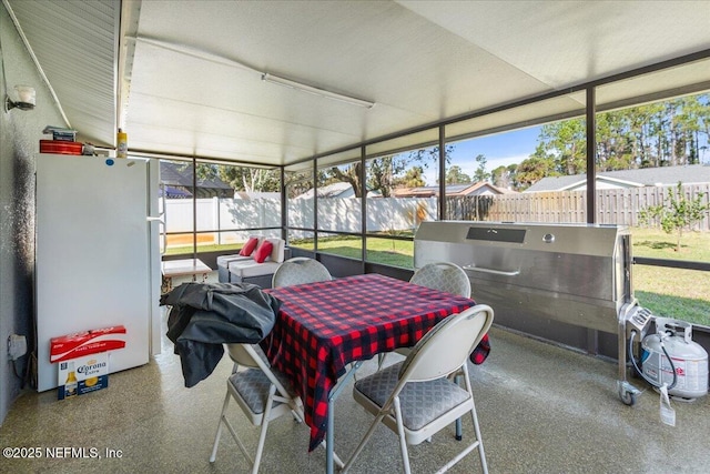 view of sunroom / solarium