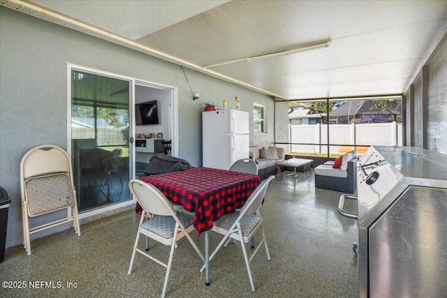 view of sunroom