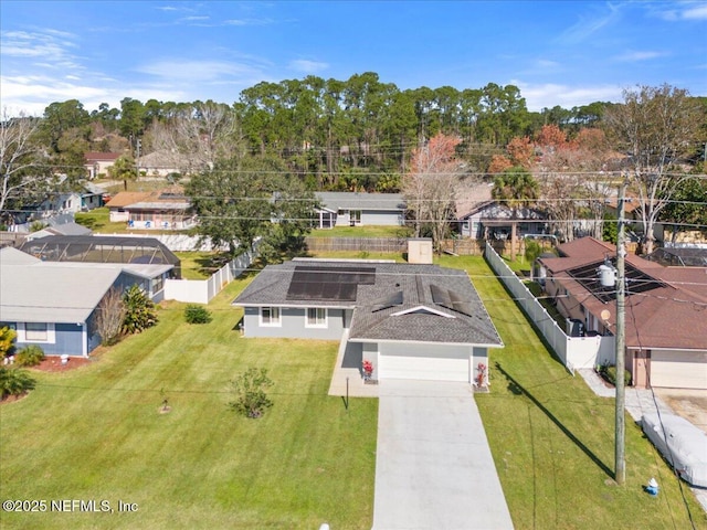 birds eye view of property featuring a residential view