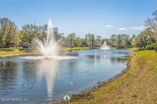 view of water feature