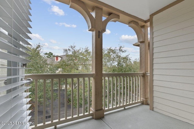 view of balcony