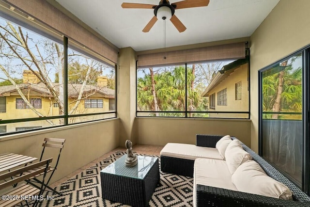 view of sunroom / solarium