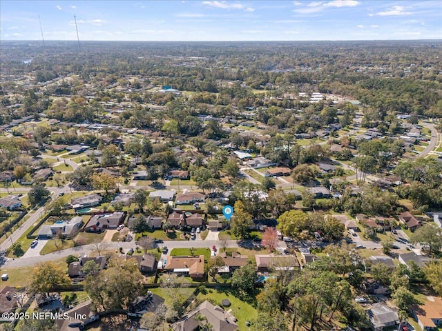 drone / aerial view featuring a residential view