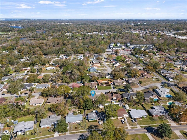 birds eye view of property featuring a residential view