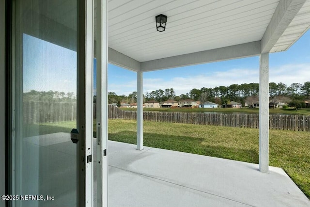 view of patio / terrace with fence