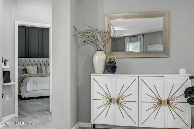 interior space featuring ensuite bath