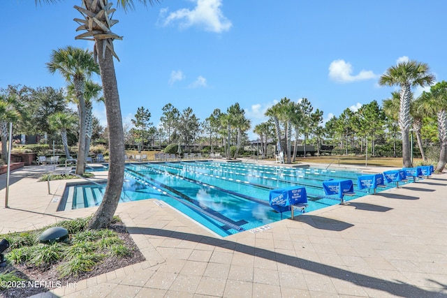 view of pool