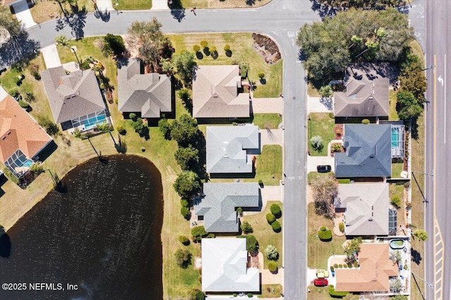 drone / aerial view featuring a residential view