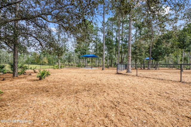 view of playground with fence