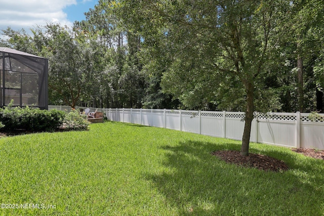 741 W Kings College Dr, Saint Johns, FL 32259 - fenced backyard featuring a lanai