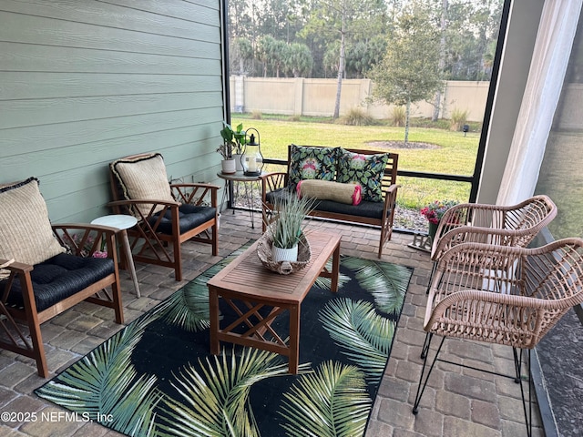 view of sunroom / solarium