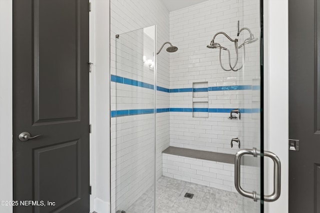 full bath with a stall shower