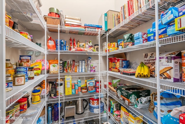 view of pantry