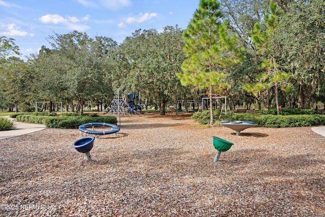 view of home's community featuring playground community