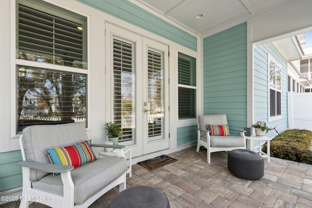 view of patio / terrace featuring covered porch