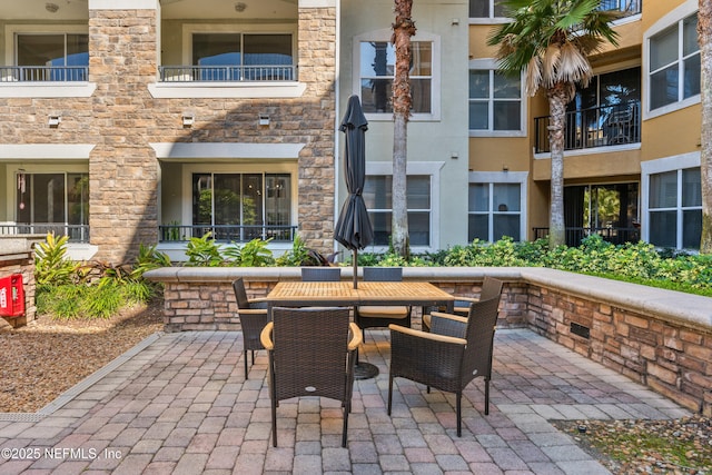 view of patio / terrace featuring outdoor dining space