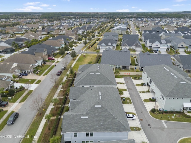 bird's eye view featuring a residential view