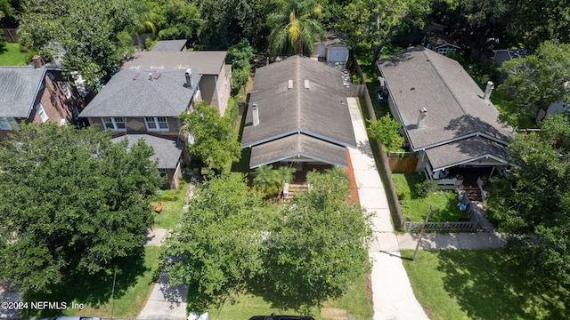 aerial view featuring a residential view