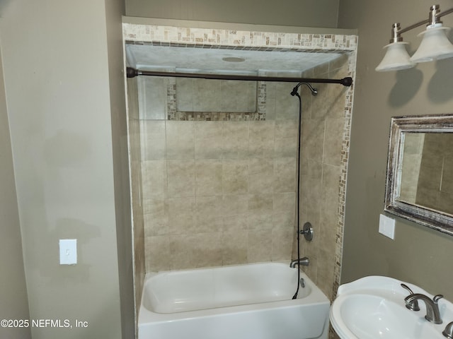 full bath with shower / bathtub combination and a sink