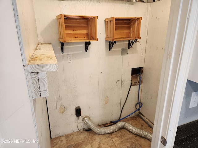 laundry room featuring laundry area and hookup for an electric dryer