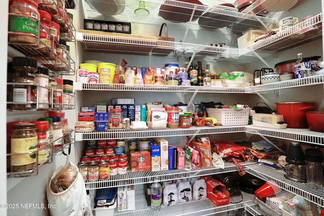 view of pantry