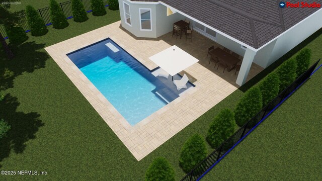 527 Pine Haven Dr, Saint Johns, FL 32259 - view of pool with fence, a patio area, and a fenced in pool