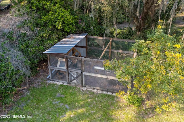 view of poultry coop