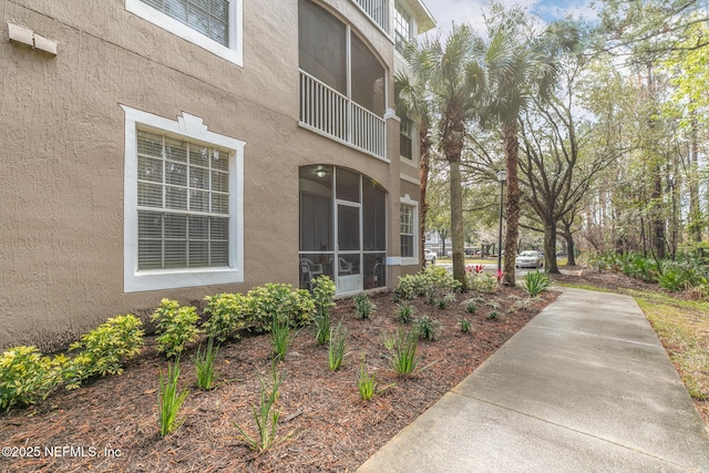 view of property exterior featuring stucco siding