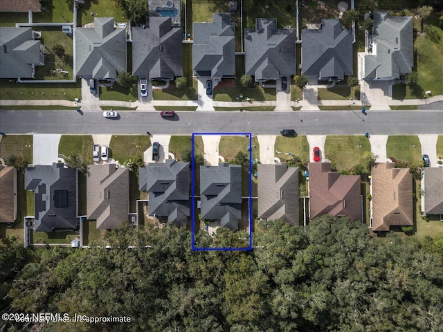 aerial view featuring a residential view