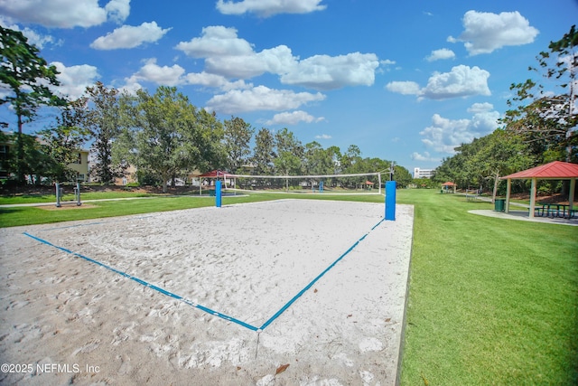 2534 Willow Creek Dr, Fleming Island, FL 32003 - view of property's community with volleyball court, a gazebo, and a yard