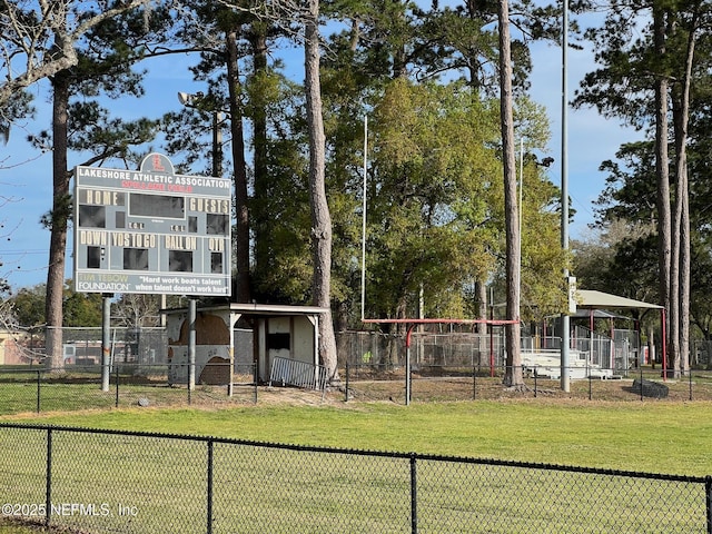 exterior space with fence